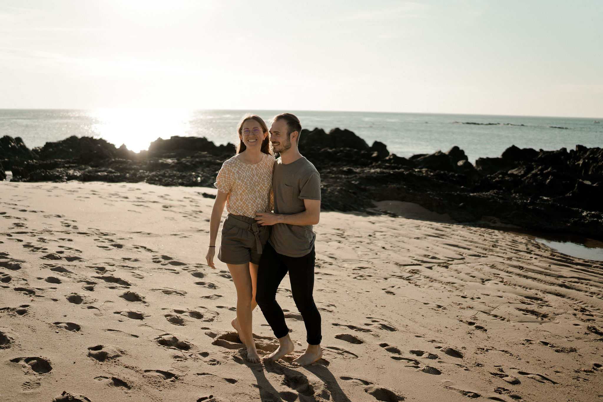Mélissa And Grégoire - sur la plage en Normandie